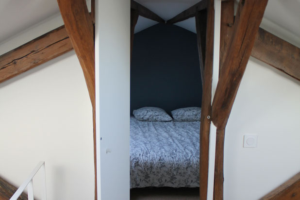 Chambre combles aménagées-rehabilitation-appartement-Clichy