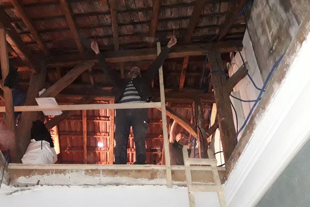 Travaux création trémie-rehabilitation-appartement-Clichy