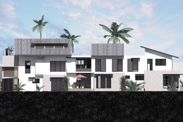 POR - Elévation Nord-construction-logement-La Réunion