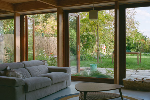 Interface avec le jardin-construction-maison-Wambrechies