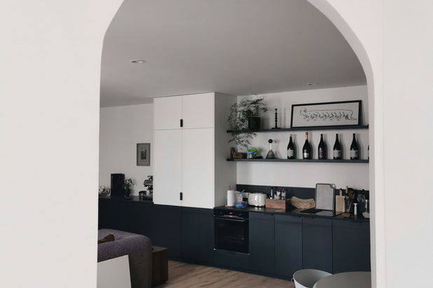 Vue sur la cuisine-renovation-appartement-Paris