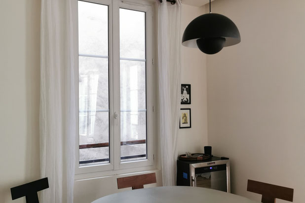 Vue sur la salle à manger-renovation-appartement-Paris