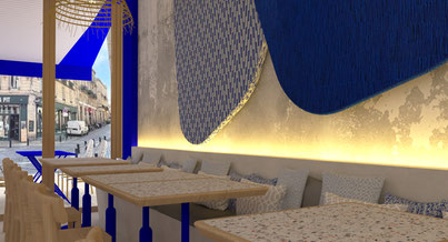 Photo d'un projet de Aménagement Café ou restaurant à Bordeaux