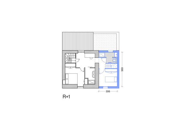 plan R+1-agrandissement_extension-surelevation-Rezé