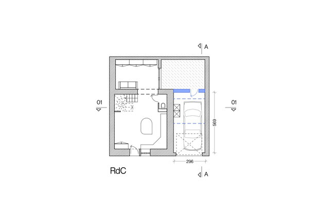 Plan RDC-agrandissement_extension-surelevation-Rezé