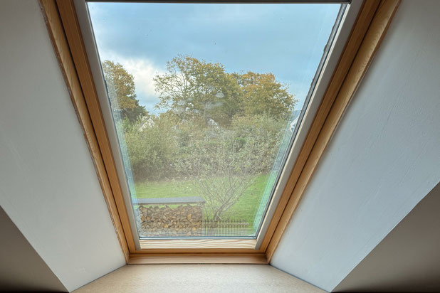 prolongement sous les velux-amenagement-maison-Mesquer