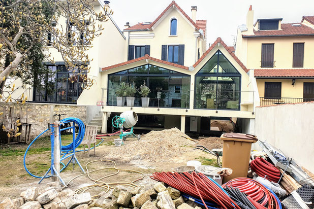 vue depuis le jardin-agrandissement_extension-logement-Vanves