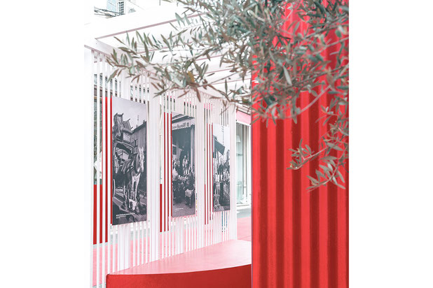 pavillon d'exposition marché aux puces Birondétail du banc-construction-autre-Saint-Ouen-sur-Seine