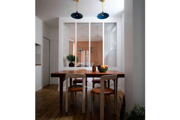 le coin repas-renovation-appartement-Champs-sur-Marne