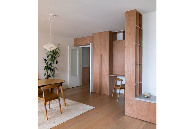 salle a manger et bureau-renovation-appartement-Colombes