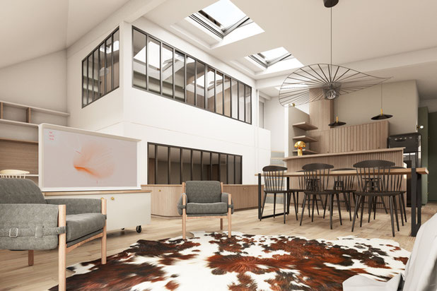 Salon-renovation-appartement-Bagnolet