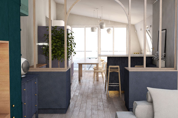 Salon-renovation-appartement-Boulogne-Billancourt