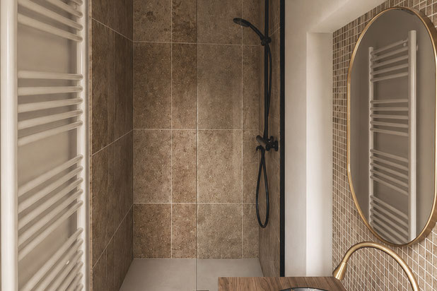 Photographie de la salle d'eau.-renovation-appartement-Paris