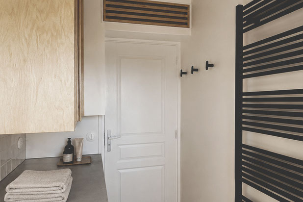 Photographie de la salle d’eau.-renovation-appartement-Paris