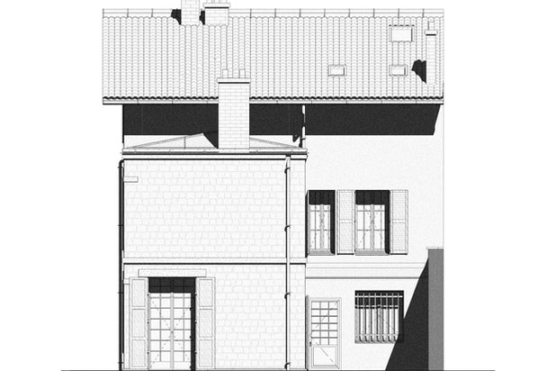 Elevation existant-agrandissement_extension-maison-Chantilly