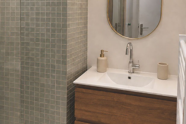 Photographie de la salle d'eau.-renovation-appartement-Paris