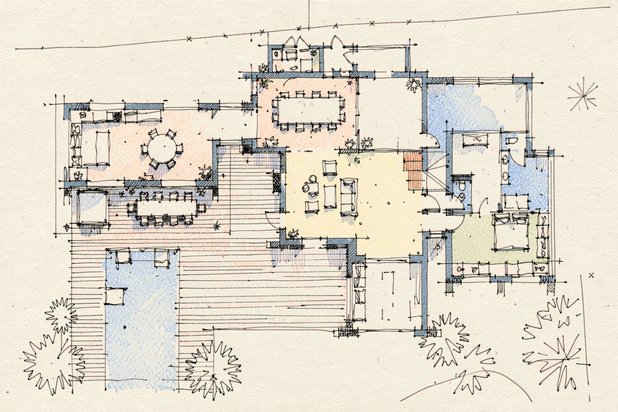 le plan-agrandissement_extension-maison-La Baule-Escoublac