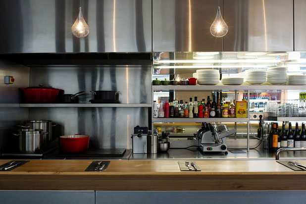 Restaurant - Pierre Sang in Oberkampf-renovation-cafe_restaurant-Paris