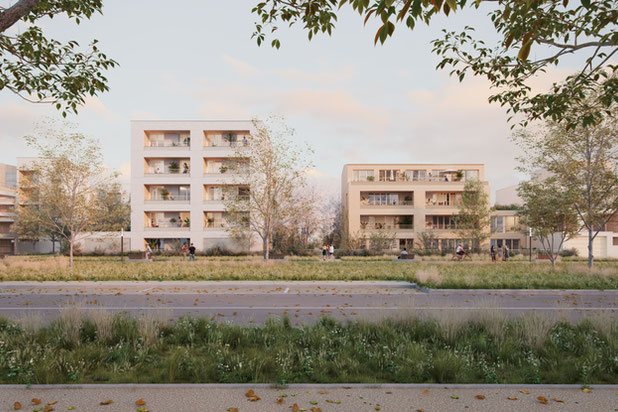 Vue depuis la rue-construction-immeuble-Bussy-Saint-Georges