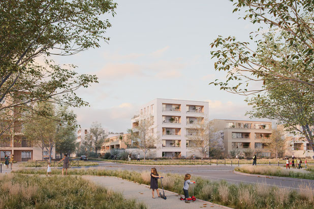 Vue depuis la rue-construction-immeuble-Bussy-Saint-Georges