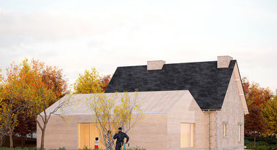 Photo d'un projet de Agrandissement Extension Bureaux à Le Hinglé