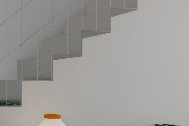 Détail escalier-renovation-appartement-Plérin