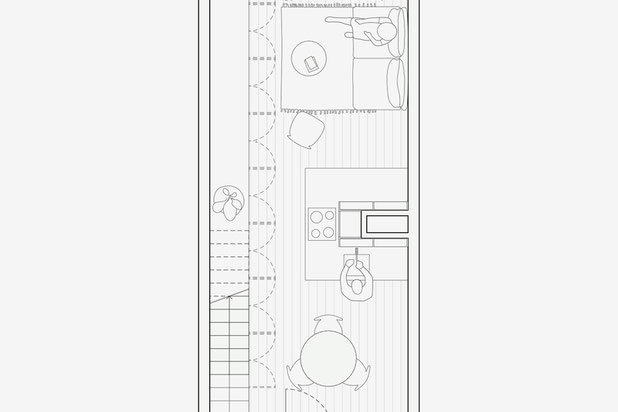 Plan de rez de chaussée-renovation-appartement-Plérin