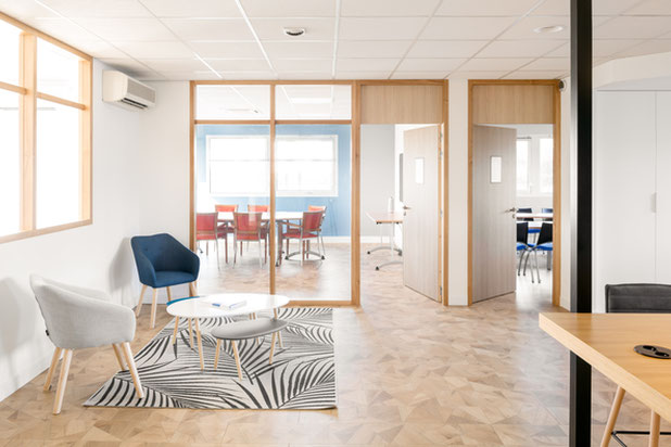 Espace d'attente-renovation-bureaux-Saint-Herblain