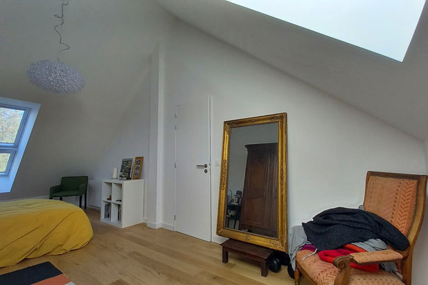Grande chambre à l'étage-agrandissement_extension-extension-Rennes