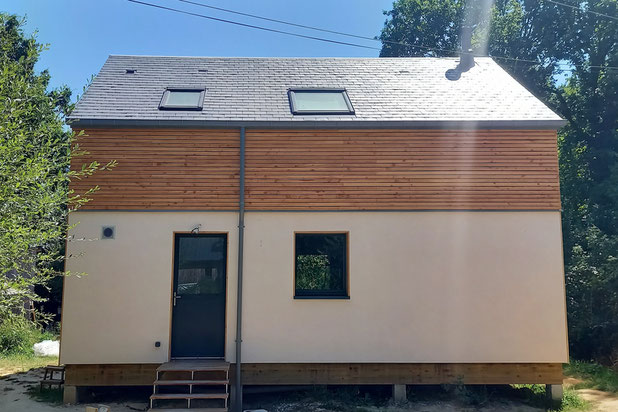 La façade Nord et l'entrée-construction-maison-Saint-André-des-Eaux