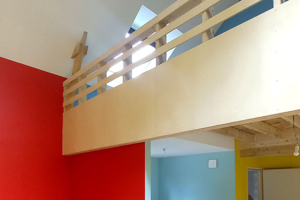 Double hauteur du salon-construction-maison-Saint-André-des-Eaux