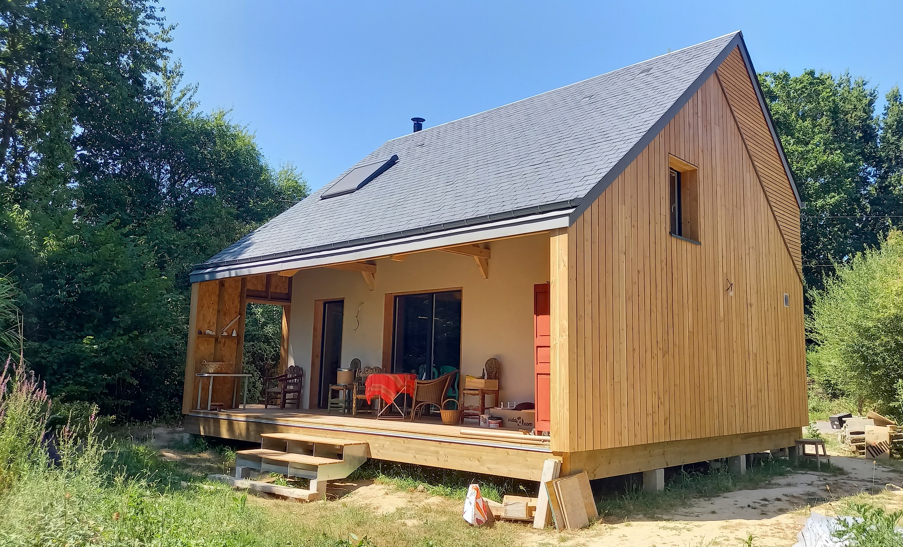 La cabane dans les bois – construction de maison neuve Saint-Martin