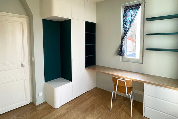 Chambres d'adolescentes à Asnières-sur-Seine-amenagement-maison-Asnières-sur-Seine