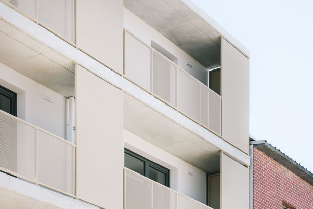 Détail façade coté rue-construction-logement-Gonesse