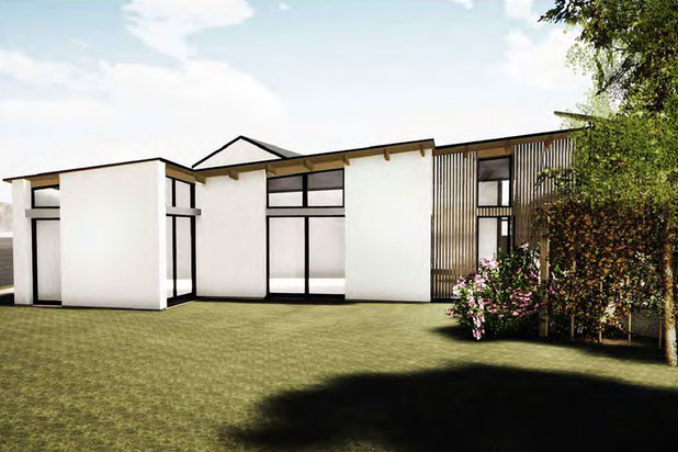 Façade arrière-construction-maison-Mésanger
