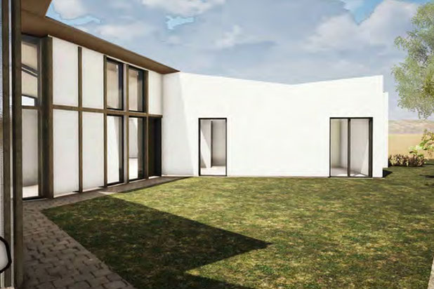 Façade d'entrée-construction-maison-Mésanger