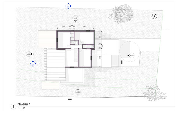 Plan d'étage-construction-maison-Rennes