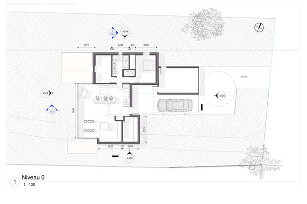 Plan du rez-de-chaussée-construction-maison-Rennes