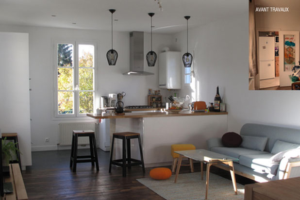 Séjour ouvert-renovation-maison-Bures-sur-Yvette