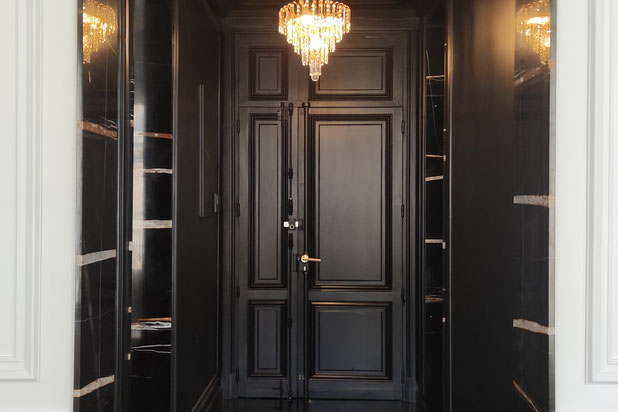 Vue sur l'entrée terminée-rehabilitation-appartement-Bordeaux