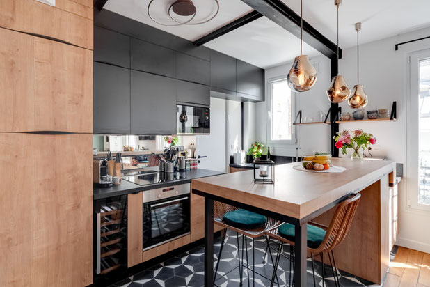 Cuisine équipée-renovation-logement-Paris