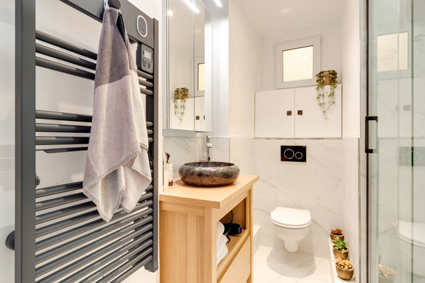 Salle d'eau lumineuse-renovation-logement-Paris