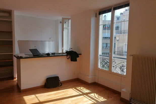 Cuisine avant travaux-renovation-appartement-Paris