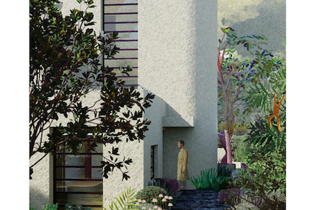 Entrée-construction-maison-Uccle
