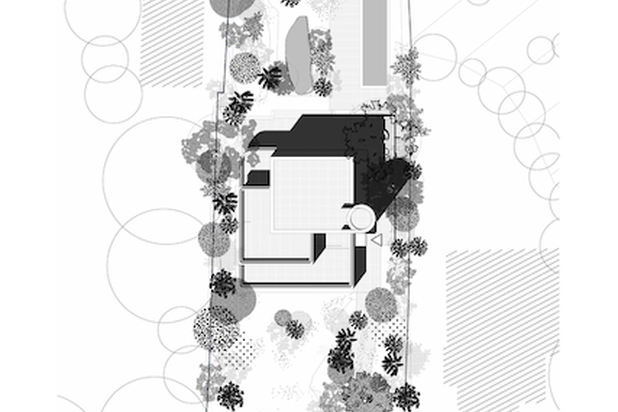 Plan implantation-construction-maison-Uccle