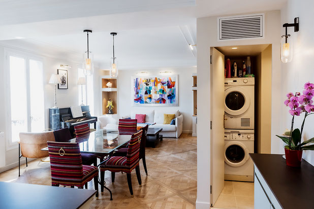 Bibliothèque sur mesure-renovation-appartement-Paris