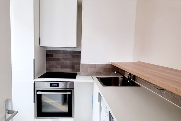 Cuisine ouverte-renovation-appartement-Paris