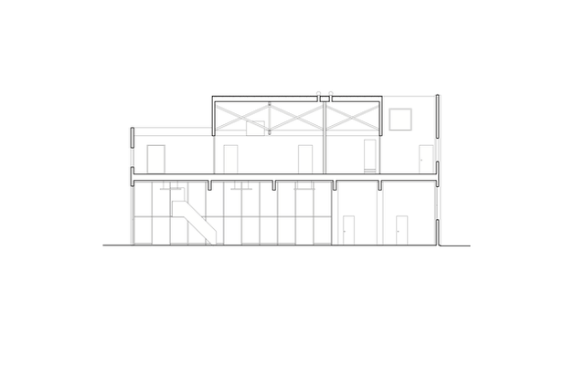 Coupe sur le bâtiment-rehabilitation-atelier_loft-Barcelona