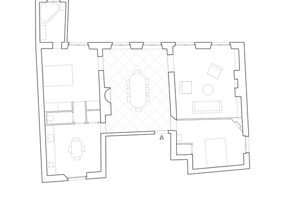 Plan de l'appartement-renovation-logement-Paris