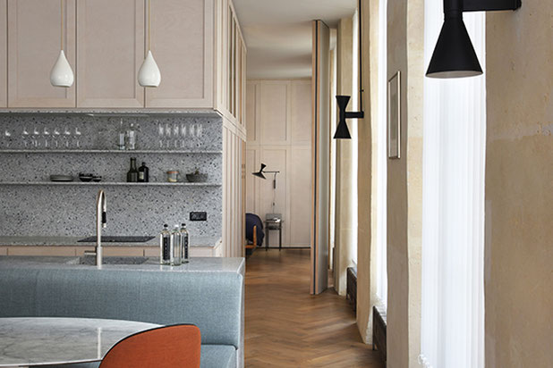 Pièce de vie-renovation-logement-Paris